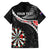 Personalised New Zealand Darts Family Matching Puletasi and Hawaiian Shirt Maori Manaia LT7 - Polynesian Pride