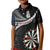 Personalised New Zealand Darts Kid Polo Shirt Maori Manaia LT7 Kid Black - Polynesian Pride