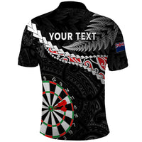 Personalised New Zealand Darts Polo Shirt - Maori Manaia LT7 - Polynesian Pride