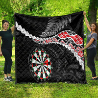 Personalised New Zealand Darts Quilt Maori Manaia LT7 - Polynesian Pride