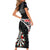 Personalised New Zealand Darts Short Sleeve Bodycon Dress Maori Manaia LT7 - Polynesian Pride