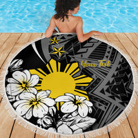Philippines Sampaguita Personalised Beach Blanket Women's Day LT7 - Polynesian Pride