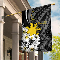 Philippines Sampaguita Personalised Garden Flag Women's Day LT7 House Flag Black - Polynesian Pride