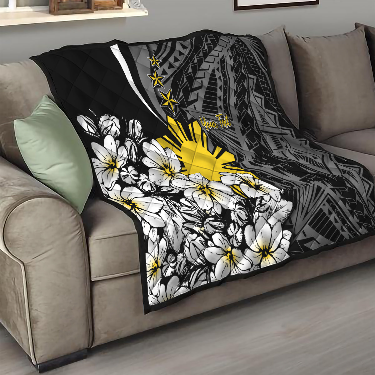 Philippines Sampaguita Personalised Quilt Women's Day LT7 - Polynesian Pride