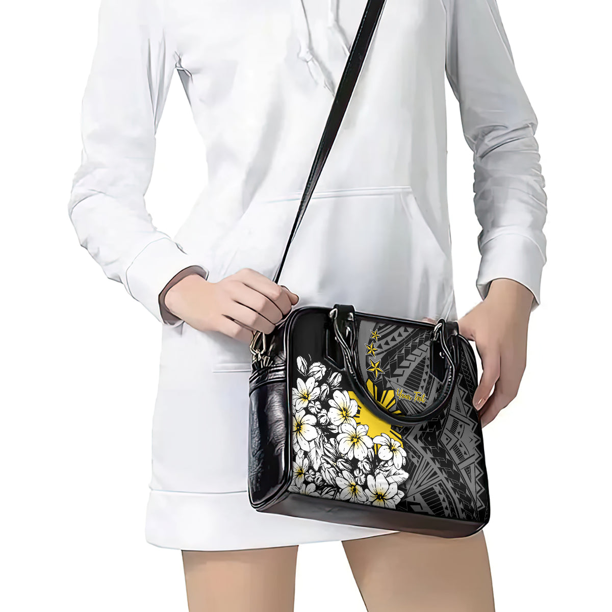 Philippines Sampaguita Personalised Shoulder Handbag Women's Day LT7 - Polynesian Pride