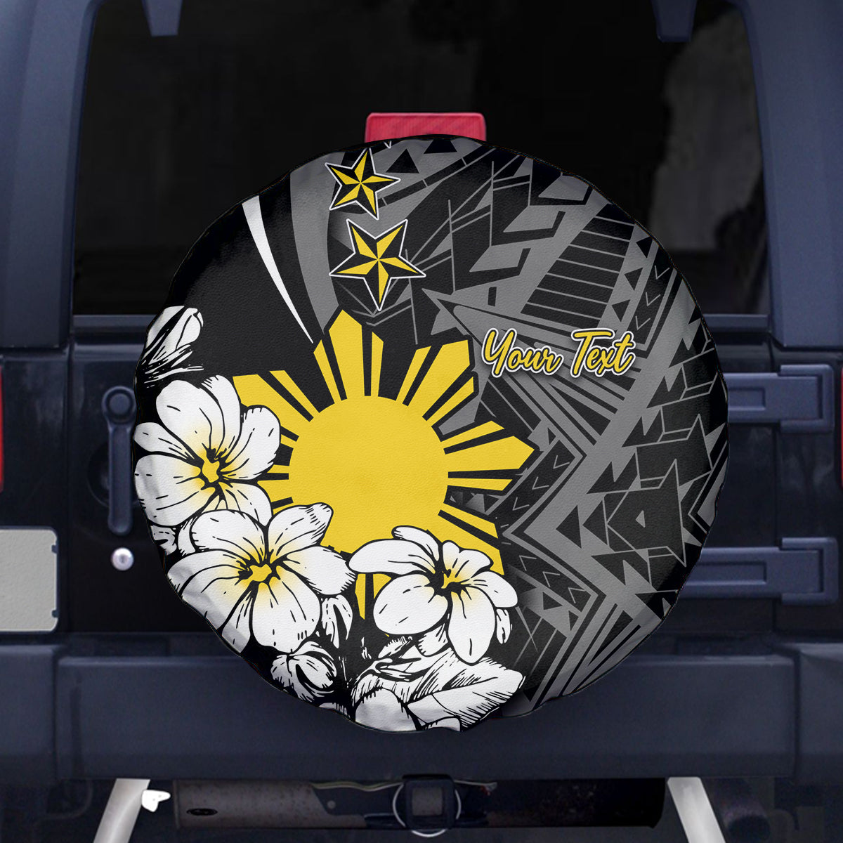Philippines Sampaguita Personalised Spare Tire Cover Women's Day LT7 - Polynesian Pride