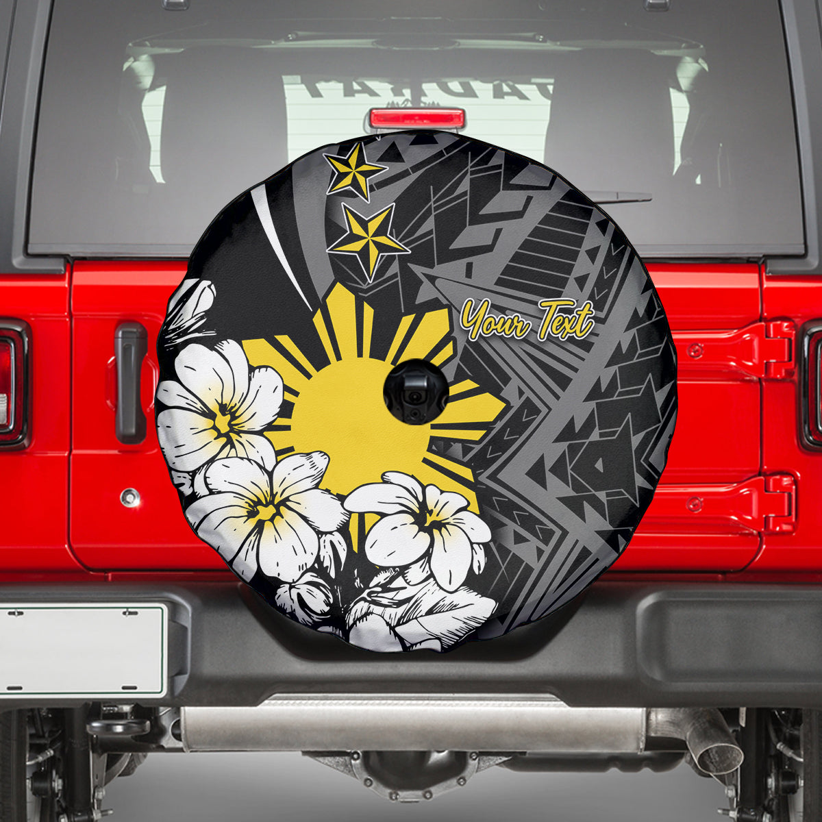 Philippines Sampaguita Personalised Spare Tire Cover Women's Day LT7 - Polynesian Pride