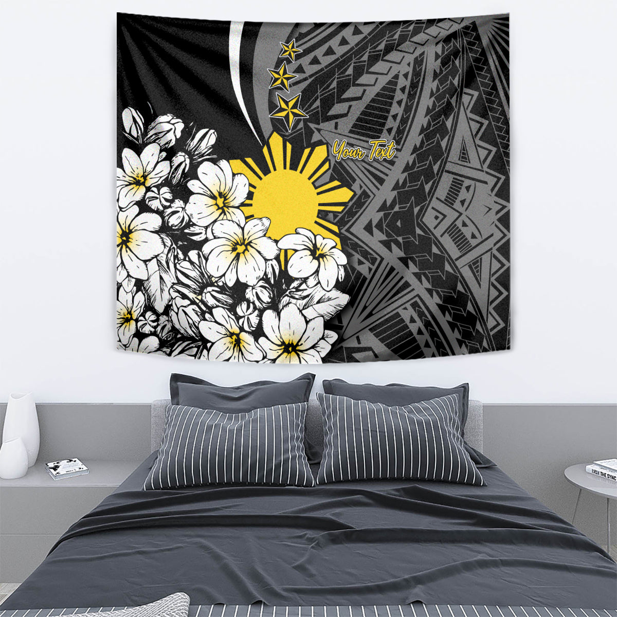 Philippines Sampaguita Personalised Tapestry Women's Day LT7 - Polynesian Pride