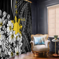 Philippines Sampaguita Personalised Window Curtain Women's Day LT7 - Polynesian Pride