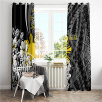 Philippines Sampaguita Personalised Window Curtain Women's Day LT7 - Polynesian Pride