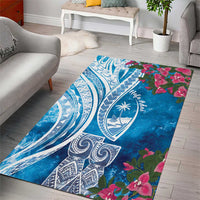 Hafa Adai Guam Area Rug Crystal Waves LT7 - Polynesian Pride