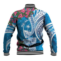 Hafa Adai Guam Baseball Jacket Crystal Waves LT7 - Polynesian Pride