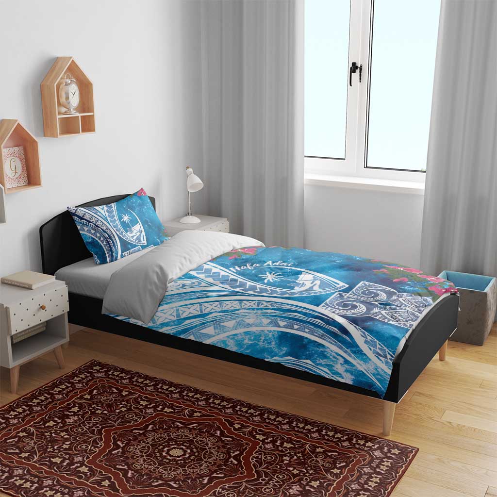 Hafa Adai Guam Bedding Set Crystal Waves LT7 - Polynesian Pride