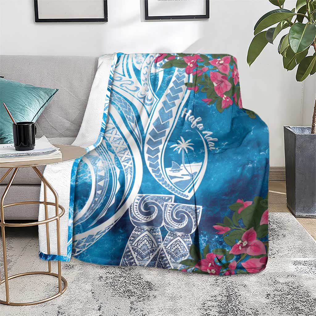 Hafa Adai Guam Blanket Crystal Waves LT7 - Polynesian Pride