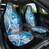 Hafa Adai Guam Car Seat Cover Crystal Waves LT7 One Size Blue - Polynesian Pride