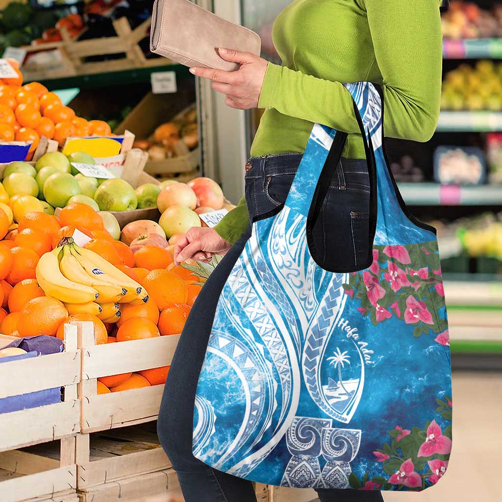 Hafa Adai Guam Grocery Bag Crystal Waves LT7 - Polynesian Pride