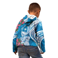 Hafa Adai Guam Kid Hoodie Crystal Waves LT7 - Polynesian Pride