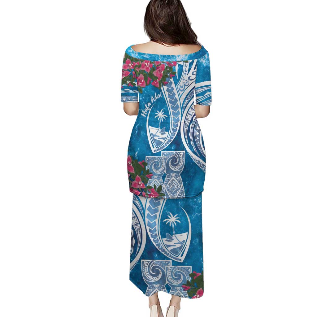 Hafa Adai Guam Puletasi Crystal Waves LT7 - Polynesian Pride