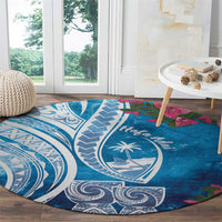 Hafa Adai Guam Round Carpet Crystal Waves LT7 - Polynesian Pride