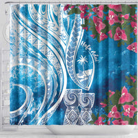 Hafa Adai Guam Shower Curtain Crystal Waves LT7 - Polynesian Pride