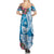 Hafa Adai Guam Summer Maxi Dress Crystal Waves