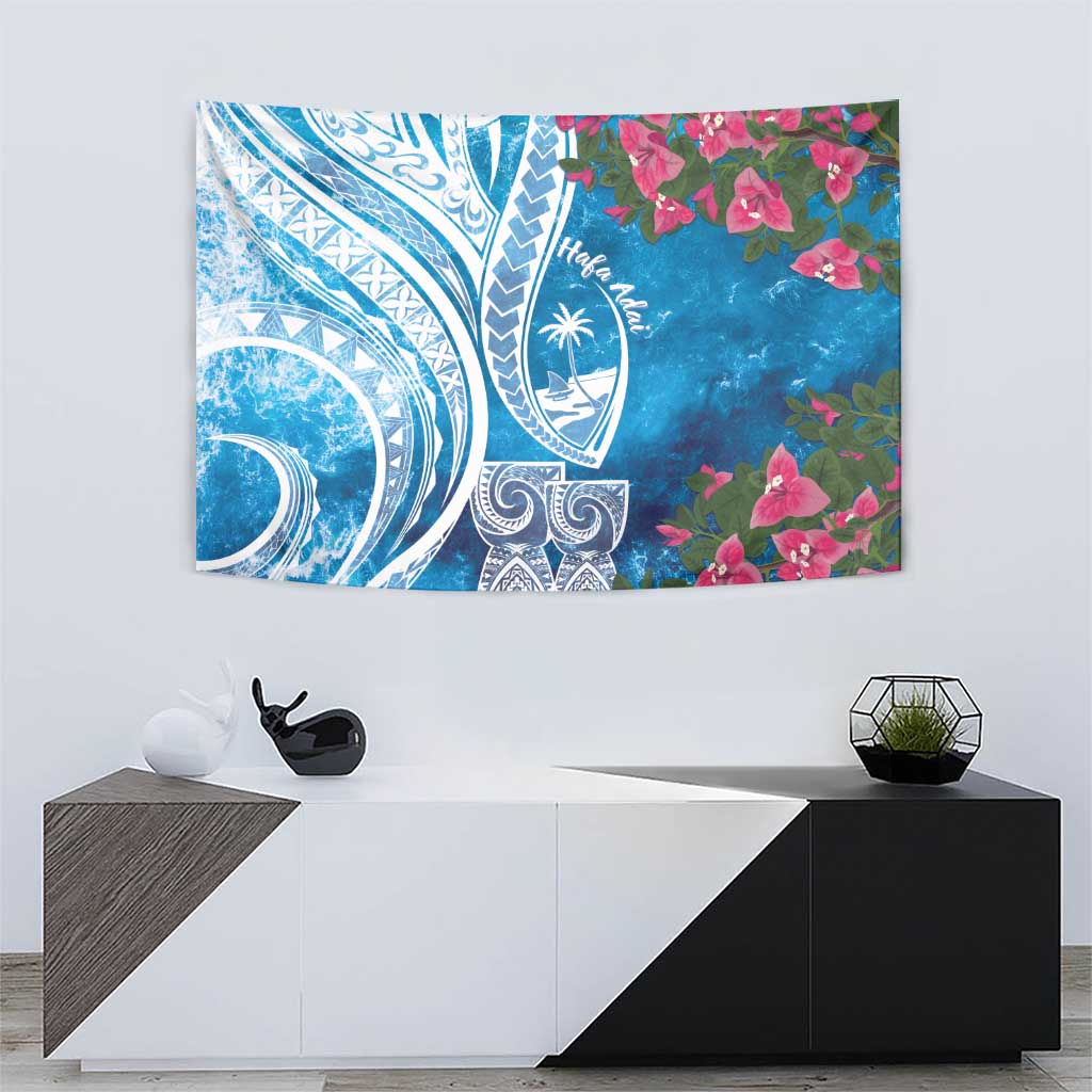 Hafa Adai Guam Tapestry Crystal Waves LT7 - Polynesian Pride