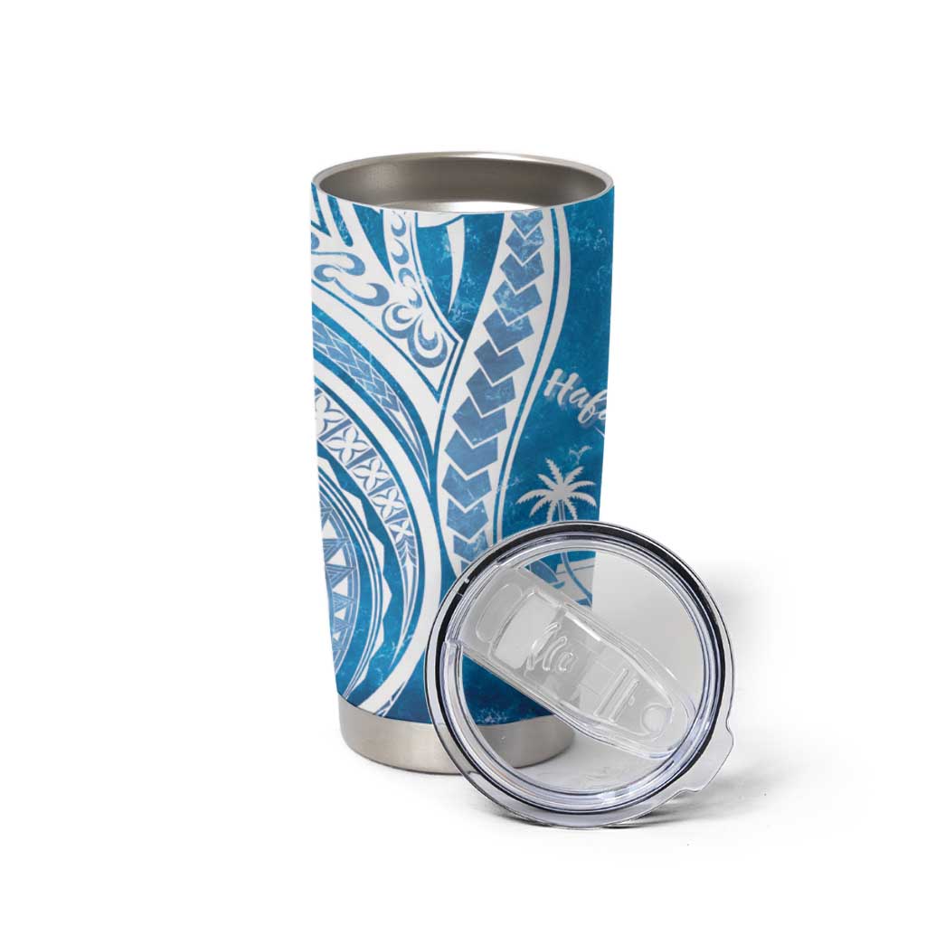 Hafa Adai Guam Tumbler Cup Crystal Waves LT7 - Polynesian Pride