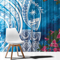 Hafa Adai Guam Window Curtain Crystal Waves LT7 - Polynesian Pride