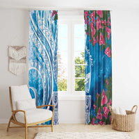 Hafa Adai Guam Window Curtain Crystal Waves LT7 - Polynesian Pride