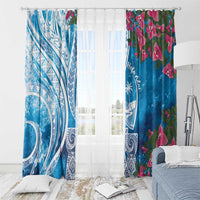 Hafa Adai Guam Window Curtain Crystal Waves LT7 - Polynesian Pride