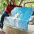 Personalized Guam Chamorro Quilt Turtles and Guasali Flowers