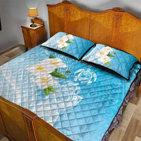 Personalized Guam Chamorro Quilt Bed Set Turtles and Guasali Flowers LT7 - Polynesian Pride