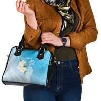 Personalized Guam Chamorro Shoulder Handbag Turtles and Guasali Flowers LT7 - Polynesian Pride