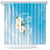 Personalized Guam Chamorro Shower Curtain Turtles and Guasali Flowers