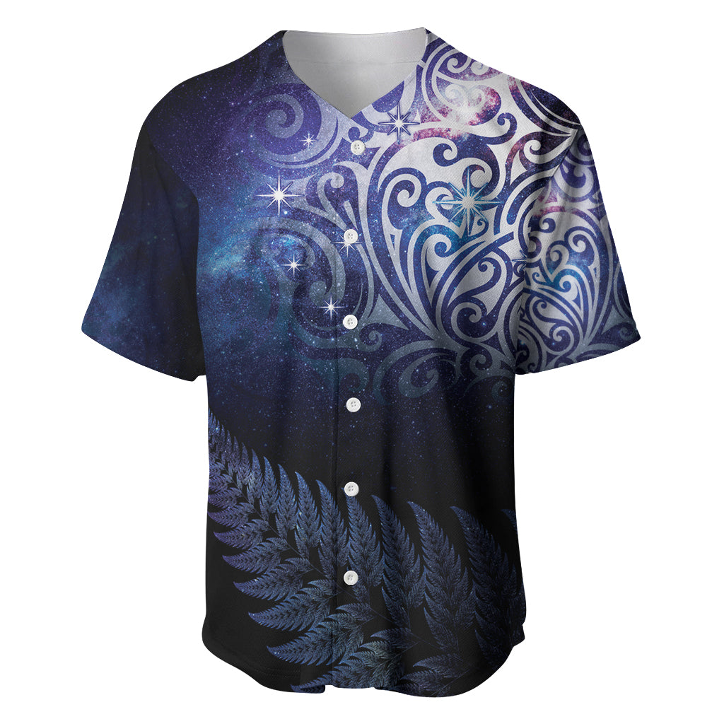 New Zealand Aotearoa Matariki Baseball Jersey Starry Silver Fern