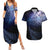 New Zealand Aotearoa Matariki Couples Matching Summer Maxi Dress and Hawaiian Shirt Starry Silver Fern