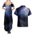 New Zealand Aotearoa Matariki Couples Matching Summer Maxi Dress and Hawaiian Shirt Starry Silver Fern