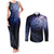 New Zealand Aotearoa Matariki Couples Matching Tank Maxi Dress and Long Sleeve Button Shirt Starry Silver Fern