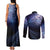 New Zealand Aotearoa Matariki Couples Matching Tank Maxi Dress and Long Sleeve Button Shirt Starry Silver Fern