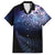 New Zealand Aotearoa Matariki Family Matching Off The Shoulder Long Sleeve Dress and Hawaiian Shirt Starry Silver Fern