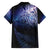 New Zealand Aotearoa Matariki Family Matching Off The Shoulder Long Sleeve Dress and Hawaiian Shirt Starry Silver Fern