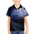 New Zealand Aotearoa Matariki Family Matching Off The Shoulder Long Sleeve Dress and Hawaiian Shirt Starry Silver Fern