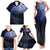 New Zealand Aotearoa Matariki Family Matching Tank Maxi Dress and Hawaiian Shirt Starry Silver Fern