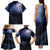 New Zealand Aotearoa Matariki Family Matching Tank Maxi Dress and Hawaiian Shirt Starry Silver Fern