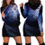 New Zealand Aotearoa Matariki Hoodie Dress Starry Silver Fern