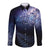 New Zealand Aotearoa Matariki Long Sleeve Button Shirt Starry Silver Fern