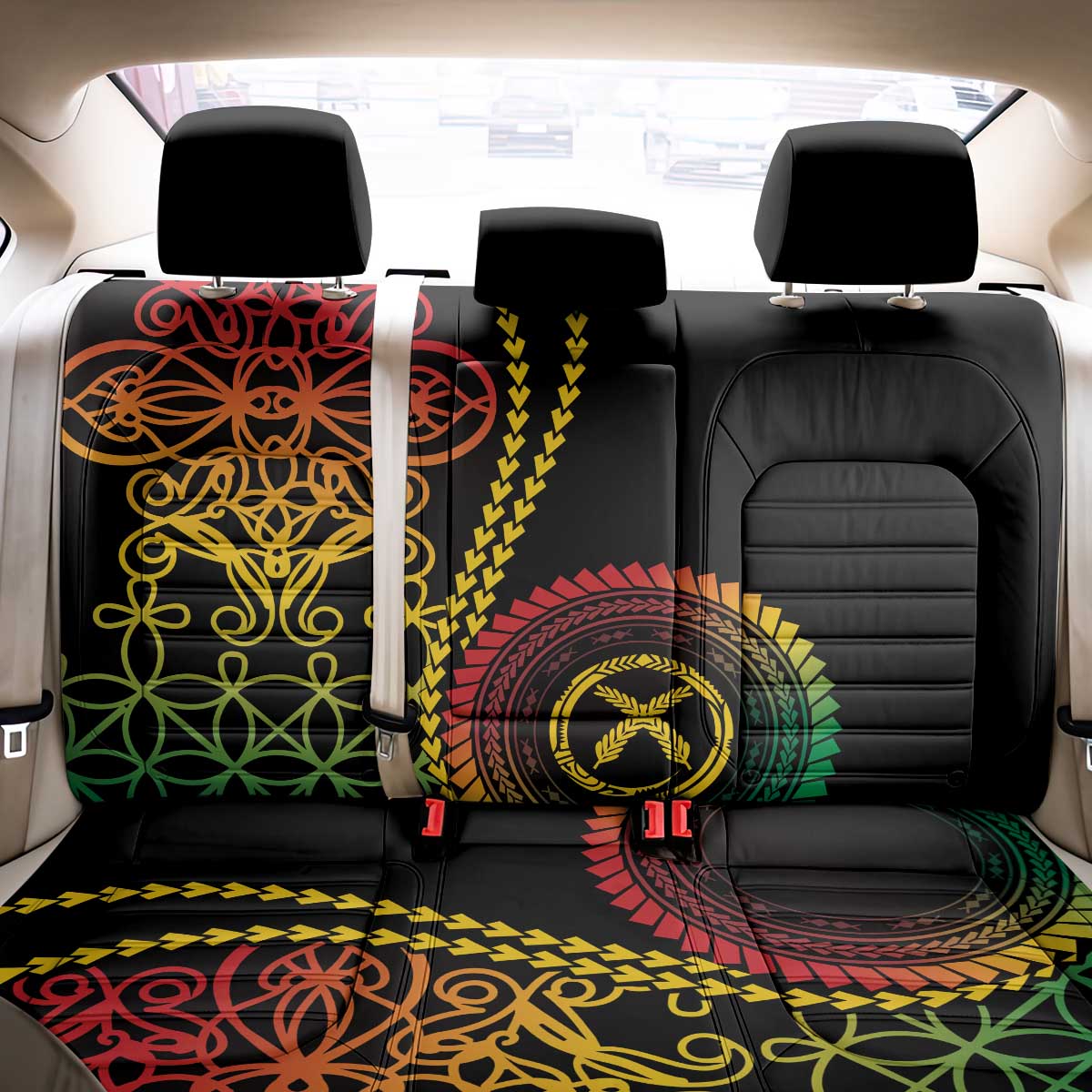 Proudly Ni-Van Sandroing Inspired Classic Style Back Car Seat Cover LT7 - Polynesian Pride