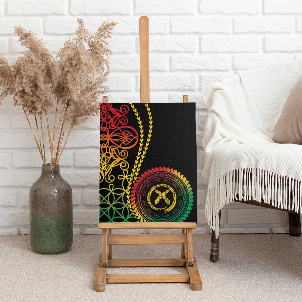 Proudly Ni-Van Sandroing Inspired Classic Style Canvas Wall Art LT7 - Polynesian Pride