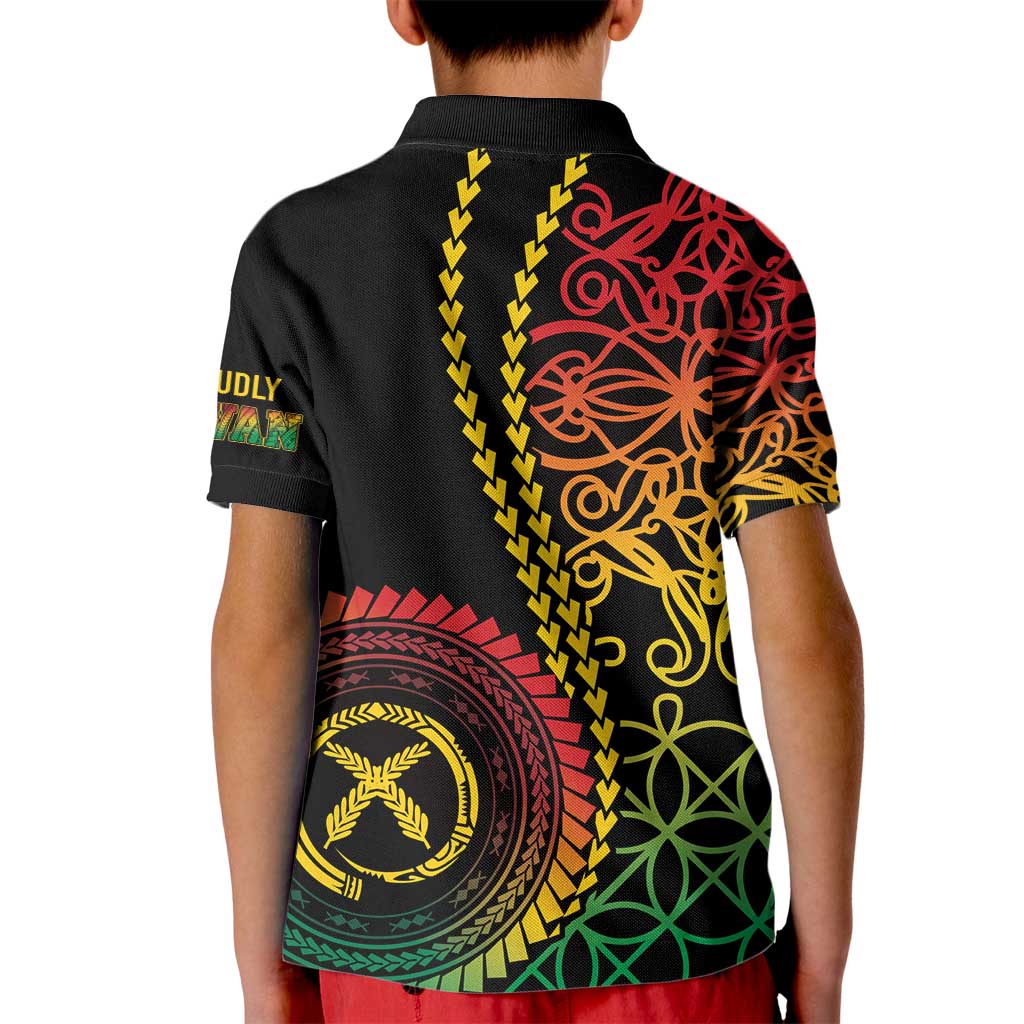 Proudly Ni-Van Sandroing Inspired Classic Style Kid Polo Shirt LT7 - Polynesian Pride