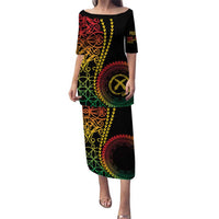 Proudly Ni-Van Sandroing Inspired Classic Style Puletasi LT7 Long Dress Colorful - Polynesian Pride